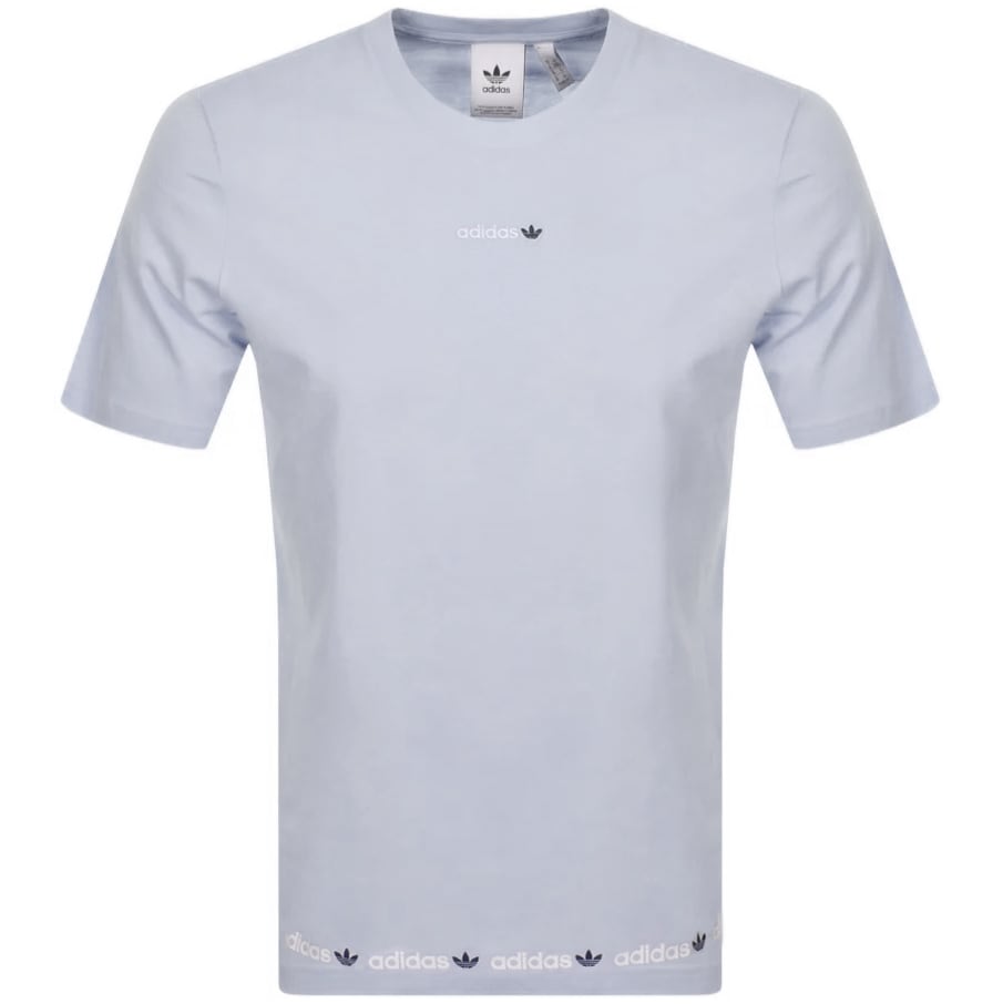 Alternative Image for Productadidas Originals Linear Repeat T Shirt Blue1